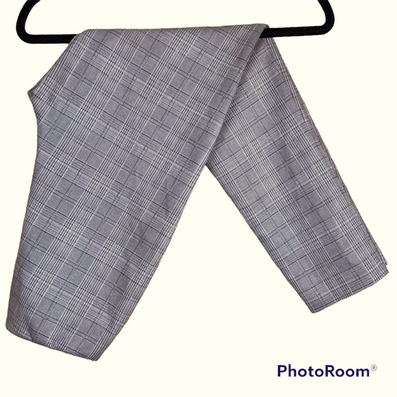 Zara Basic high Rise Brown Plaid  Leggings Size S - Picture 4 of 7